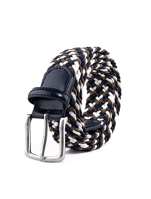 Woven Stretchy Braided Belts for Men & Women, Golf Casual Belt