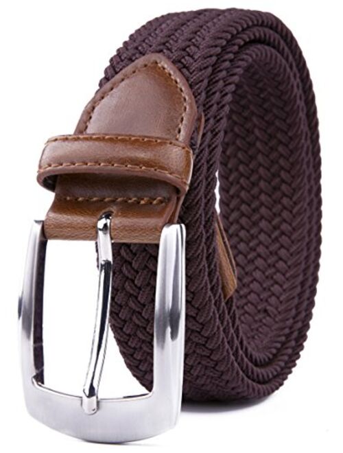 Woven Stretchy Braided Belts for Men & Women, Golf Casual Belt