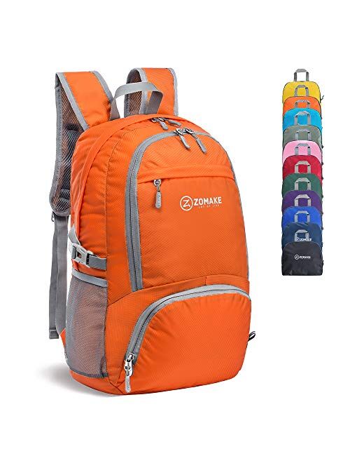 ZOMAKE 30L Lightweight Packable Backpack Water Resistant Hiking Daypack,Small Travel Backpack Foldable Camping Outdoor Bag