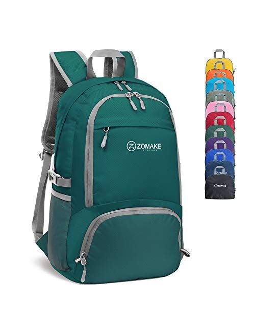 ZOMAKE 30L Lightweight Packable Backpack Water Resistant Hiking Daypack,Small Travel Backpack Foldable Camping Outdoor Bag