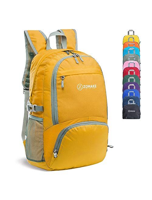 ZOMAKE 30L Lightweight Packable Backpack Water Resistant Hiking Daypack,Small Travel Backpack Foldable Camping Outdoor Bag