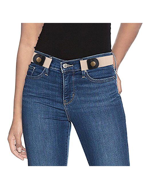 No Buckle Invisible Stretch Buckle Free Belts for Men/Women Belt for Jeans pants No Hassle,No Bugle