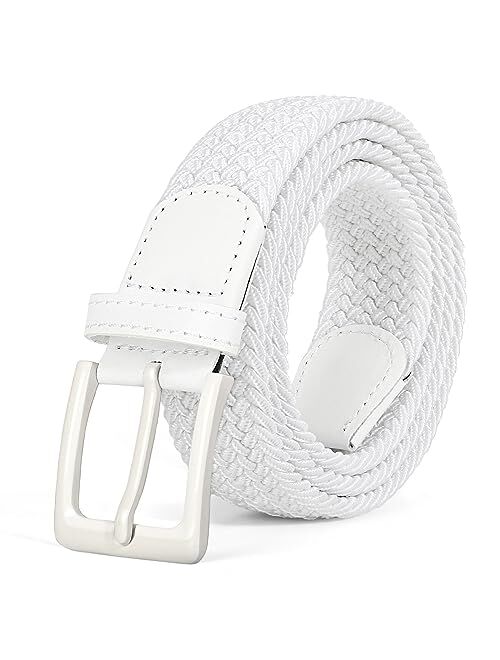 Belt For Women,Bulliant Womens Woven Stretch Belts Elastic Braided 1 1/8, Multicolors.