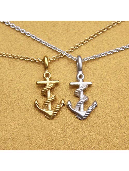 Sun Y Necklace Friendship Anchor Unicorn Good Luck Elephant Pendant Chain Necklace with Meaning Card Gift Card