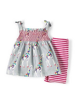 Meeyou Little Girls' Lovely Tank top & Essential Shorts Set