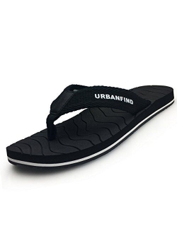 URBANFIND Men's Athletic Thongs Flip Flop Sandals Beach Shower Slide Comfortable Arch Support TPR Non-Slip Slippers