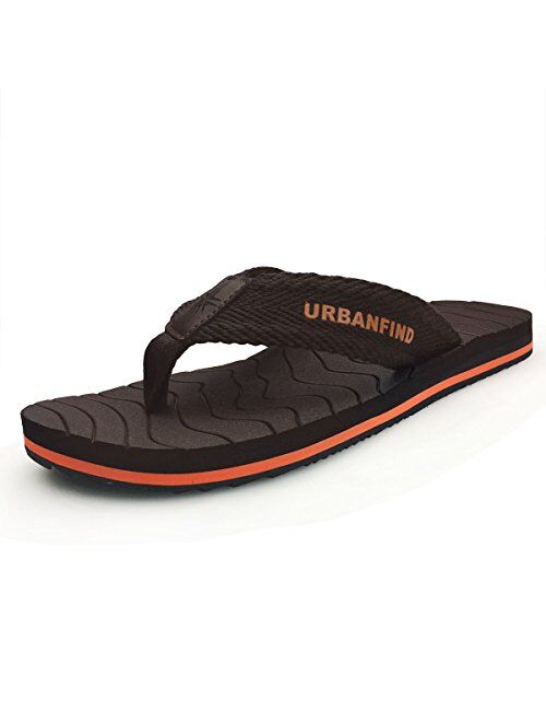 URBANFIND Men's Athletic Thongs Flip Flop Sandals Beach Shower Slide Comfortable Arch Support TPR Non-Slip Slippers