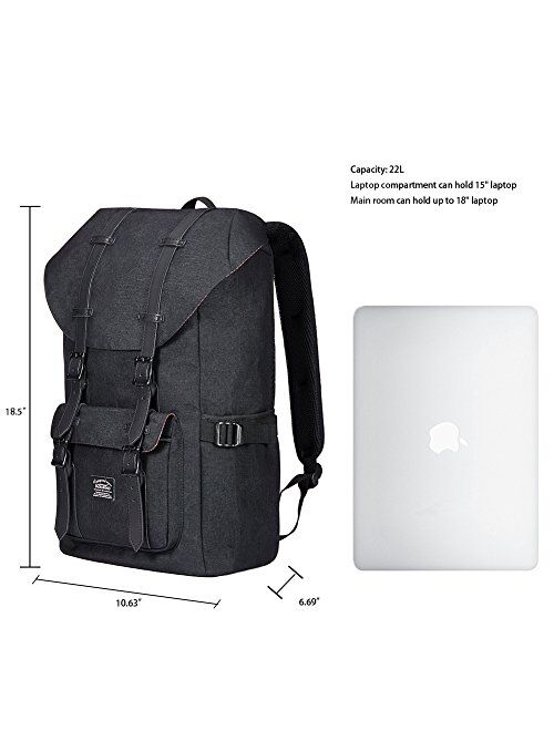 Travel Laptop Backpack, Outdoor Rucksack, School backpack Fits 15.6"