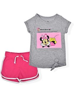 Minnie Mouse Girl's 2-Piece Perfect Picture Shorts and Graphic Tee Shirt Set