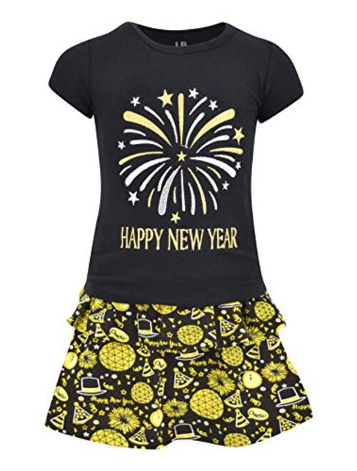 Unique Baby Girls Live Love Learn 2 Piece Back to School Dress Skirt Set