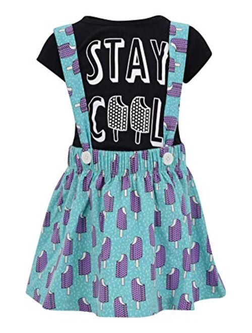 Unique Baby Girls Live Love Learn 2 Piece Back to School Dress Skirt Set