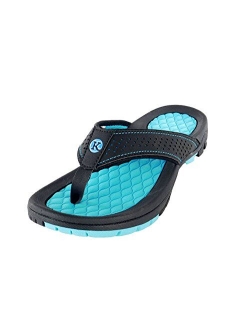 Kaiback Men's Lakeside Sport Flip Flop Sandal - Mens Comfort Footwear