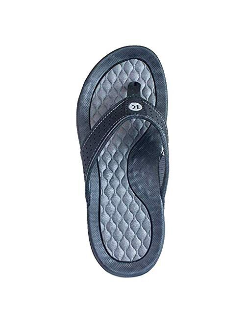 Kaiback Men's Lakeside Sport Flip Flop Sandal - Mens Comfort Footwear