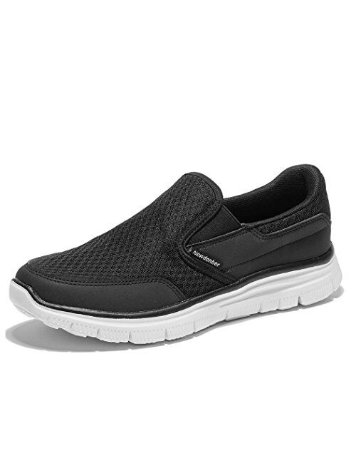 NewDenBer Sport Men's Casual Lightweight Slip-On Walking Shoe Sneakers