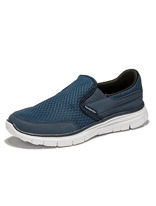 NewDenBer Sport Men's Casual Lightweight Slip-On Walking Shoe Sneakers