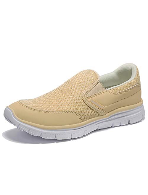 NewDenBer Sport Men's Casual Lightweight Slip-On Walking Shoe Sneakers