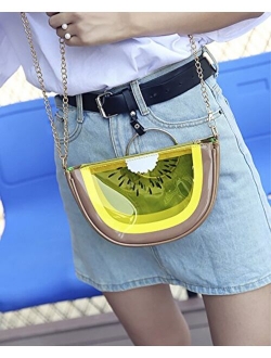 Women's Cute Fruit Shape PU Handbag Shoulder Bag Crossbody Bag Clutch Purse