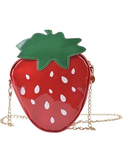 Women's Cute Fruit Shape PU Handbag Shoulder Bag Crossbody Bag Clutch Purse