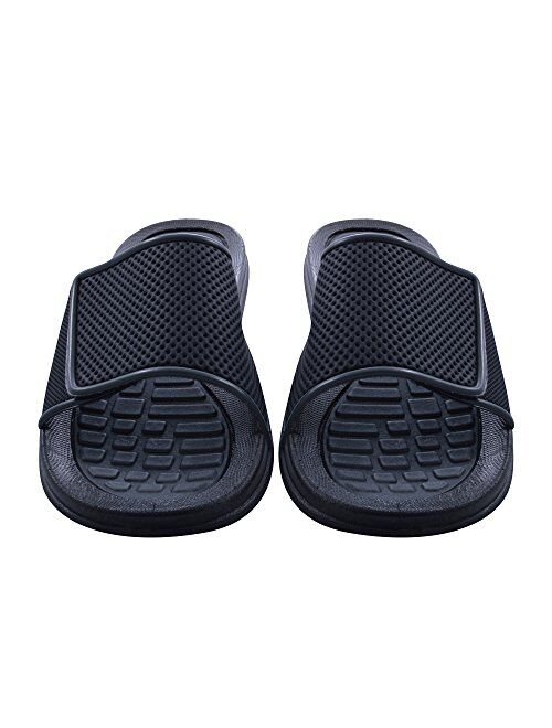 Sky Sole Mens Slide Sandals with Adjustable Strap