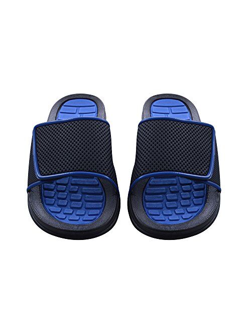 Sky Sole Mens Slide Sandals with Adjustable Strap