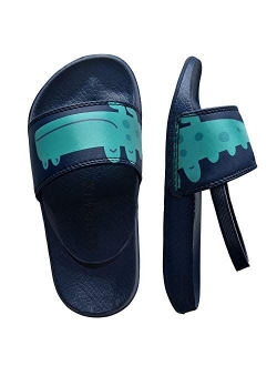 Knixmax Womens Mens Shower Shoes Boys Girls Sport Slide Sandals Non Slip Bathroom Slippers Comfort Indoor Outdoor Sandal