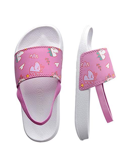 Knixmax Womens Mens Shower Shoes Boys Girls Sport Slide Sandals Non Slip Bathroom Slippers Comfort Indoor Outdoor Sandal