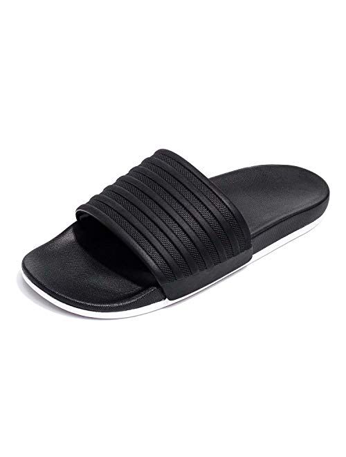 Harvest Land Mens Slides Comfort Sports Sandals Yoga Foam Casual Swim Shoes for Beach Indoor/Outdoor Size 5-14