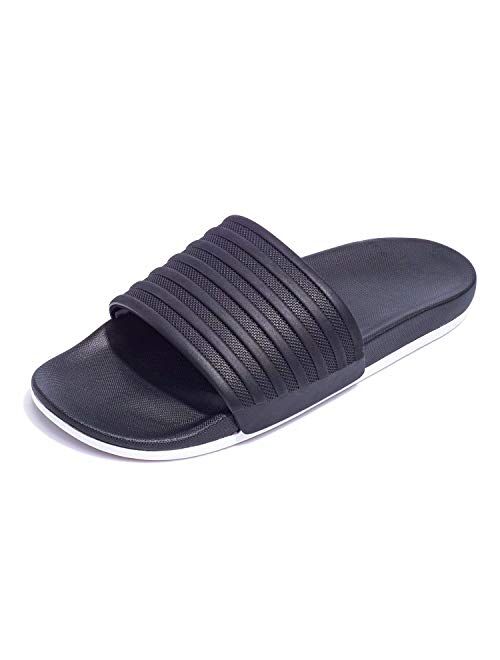 Harvest Land Mens Slides Comfort Sports Sandals Yoga Foam Casual Swim Shoes for Beach Indoor/Outdoor Size 5-14