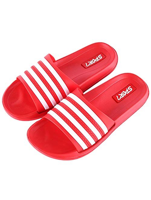 Mens Womens Lightweight Slide Sandals-Slip on Slides Sandal Shoes for Indoor or Outdoor-Unisex Flexible House Slipper Sport Slides