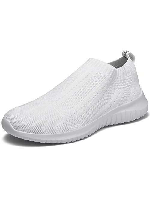 LANCROP Women's Walking Shoes Balenciaga Look Casual Breathable Athletic Tennis Slip on Sneakers