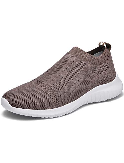 LANCROP Women's Walking Shoes Balenciaga Look Casual Breathable Athletic Tennis Slip on Sneakers