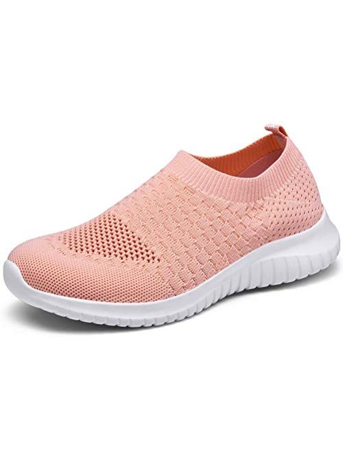 LANCROP Women's Walking Shoes Balenciaga Look Casual Breathable Athletic Tennis Slip on Sneakers