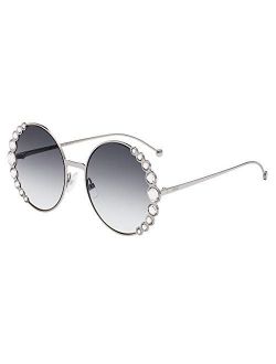 RIBBONS & CRYSTALS FF 0324/S RUTHENIUM/GREY SHADED 58/20/135 women Sunglasses