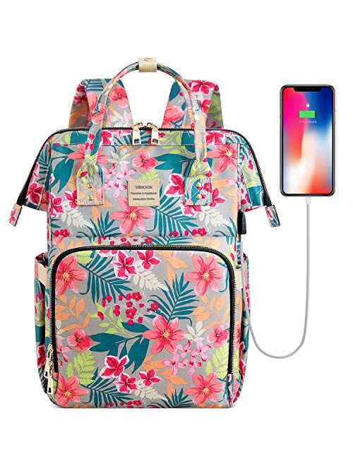 Laptop Backpack,15.6 Inch Stylish College School Backpack for Women Girls