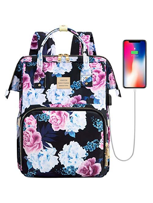 Laptop Backpack,15.6 Inch Stylish College School Backpack for Women Girls