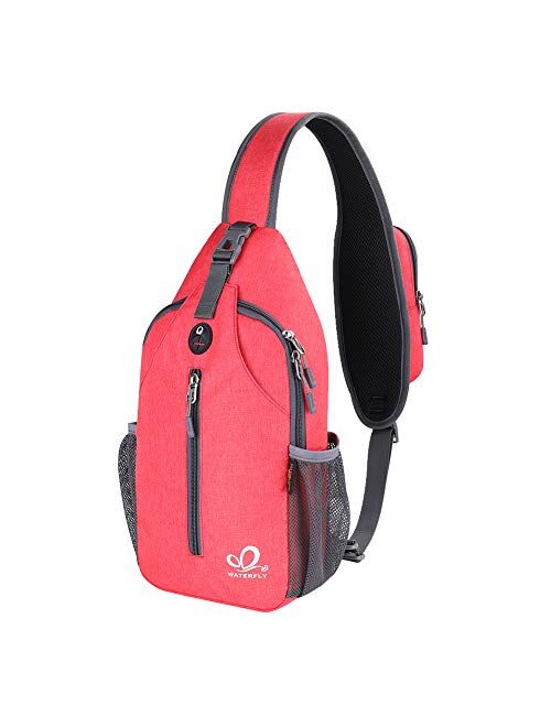 Waterfly Crossbody Sling Backpack Sling Bag Travel Hiking Chest Bag Daypack