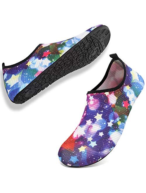 ANLUKE Womens Mens Water Shoes Barefoot Quick-Dry Aqua Socks for Beach Swim Surf Water Sport