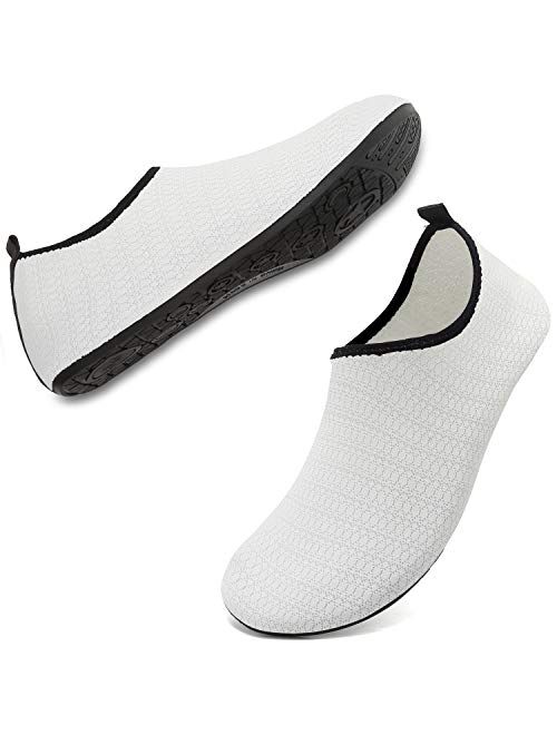 ANLUKE Womens Mens Water Shoes Barefoot Quick-Dry Aqua Socks for Beach Swim Surf Water Sport