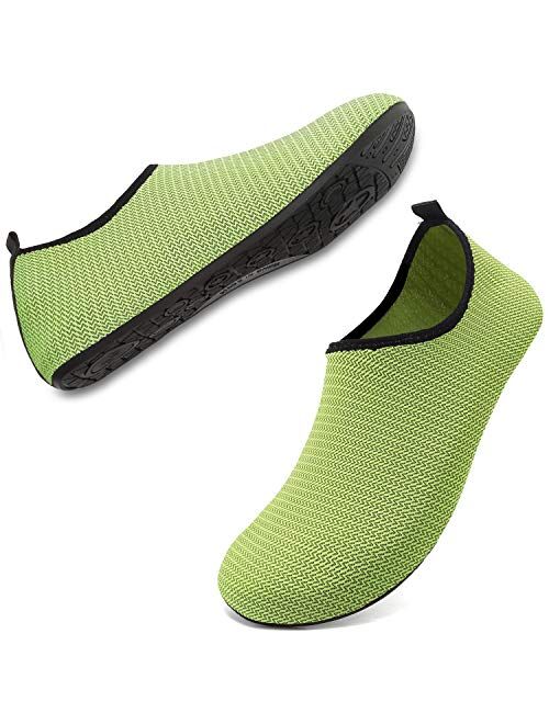 ANLUKE Womens Mens Water Shoes Barefoot Quick-Dry Aqua Socks for Beach Swim Surf Water Sport