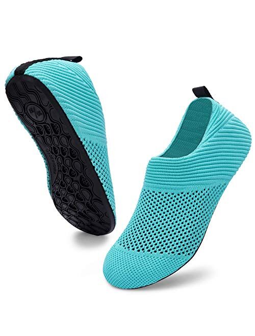 ANLUKE Womens Mens Water Shoes Barefoot Quick-Dry Aqua Socks for Beach Swim Surf Water Sport