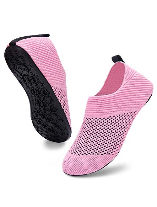 ANLUKE Womens Mens Water Shoes Barefoot Quick-Dry Aqua Socks for Beach Swim Surf Water Sport