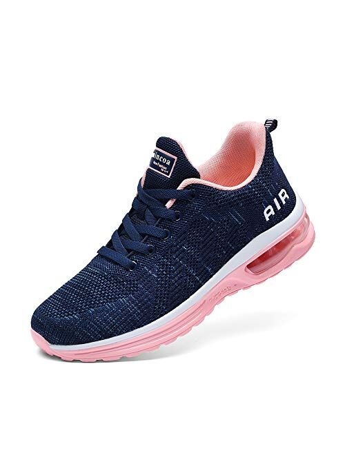 Lamincoa Womens Athletic Running Shoes-Lightweight Tennis Air Cushion Sport Sneakers for Walking Gym Jogging Fitness