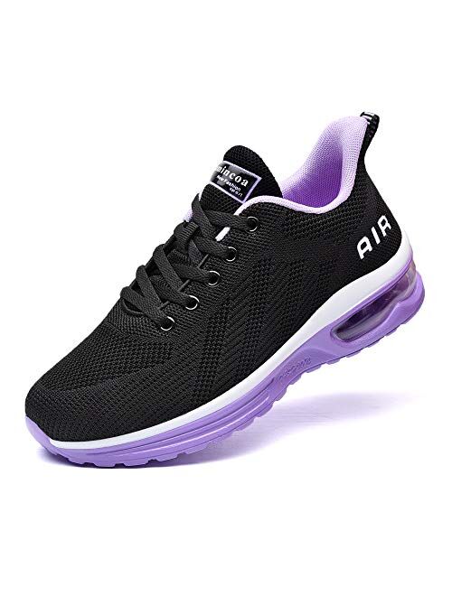 Lamincoa Womens Athletic Running Shoes-Lightweight Tennis Air Cushion Sport Sneakers for Walking Gym Jogging Fitness