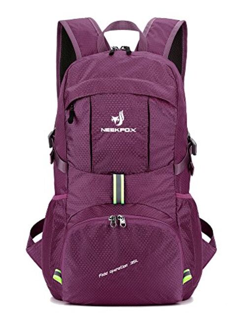 NEEKFOX Lightweight Packable Travel Hiking Backpack Daypack,35L Foldable Camping Backpack,Ultralight Outdoor Sport Backpack