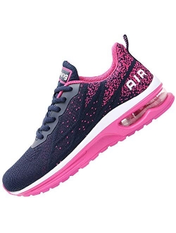 QAUPPE Womens FashionLightweightAir Sports Walking SneakersBreathableGymJoggingRunningTennisShoes US5.5-10 B(M)