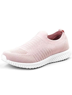 Akk Walking Shoes for Women - Slip on Memory Foam Lightweight Sneakers