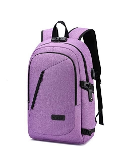 Durable Laptop Backpack Water Resistant Anti-Theft Bag with USB Charging Port and Lock