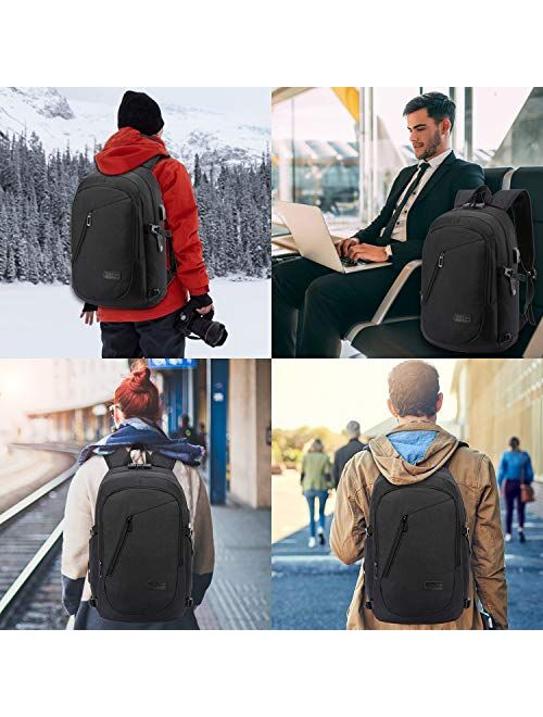 Durable Laptop Backpack Water Resistant Anti-Theft Bag with USB Charging Port and Lock