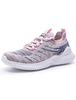 Akk Womens Athletic Walking Shoes - Memory Foam Lightweight Tennis Sports Shoes Gym Jogging Slip On Running Sneakers