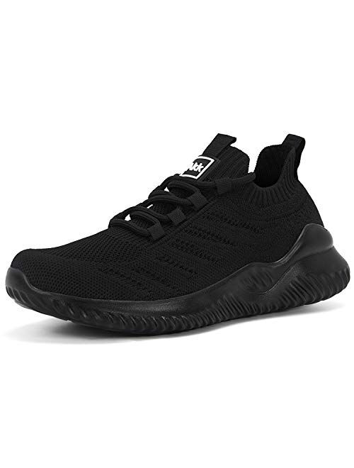 Akk Womens Athletic Walking Shoes - Memory Foam Lightweight Tennis Sports Shoes Gym Jogging Slip On Running Sneakers